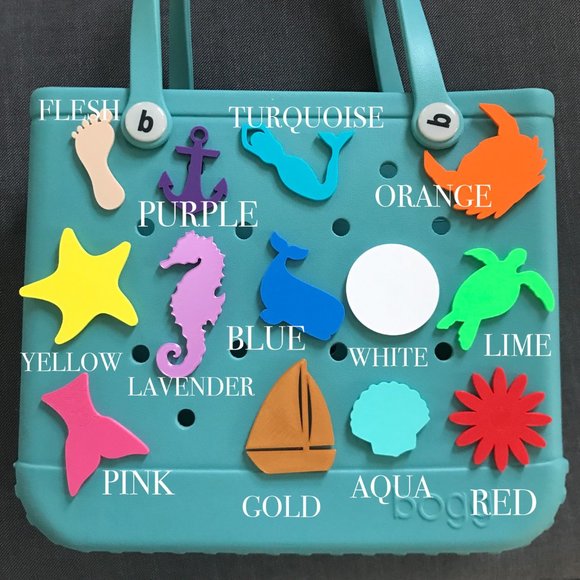 3D Printed Beach Themed Bogg Bag Charms - Picture 13 of 13